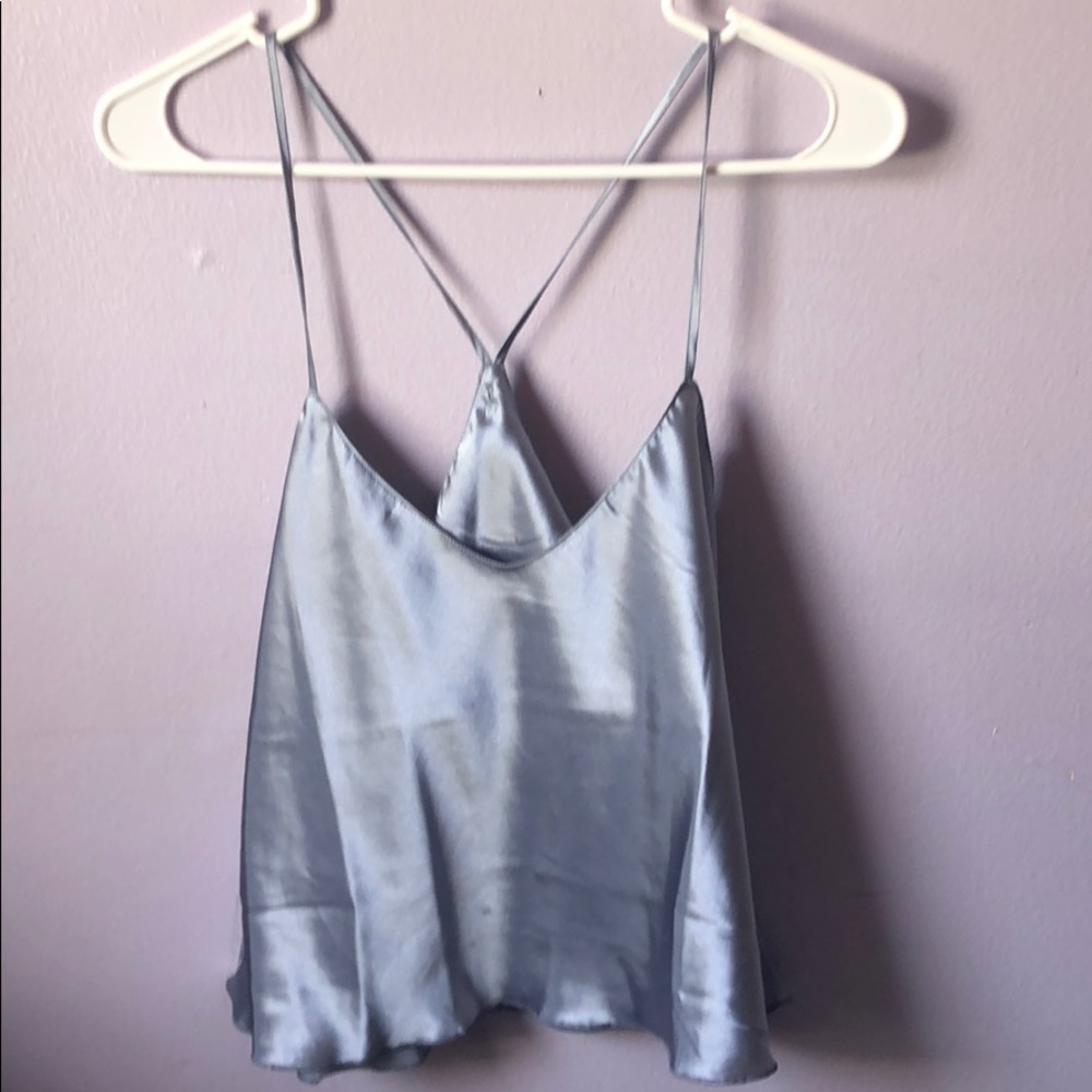 Silk sleep wear top